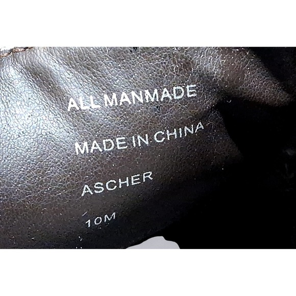 Alfani Mens Brown Square Toe Slip On Dress Shoes Size 10M All Man Made - Picture 7 of 9